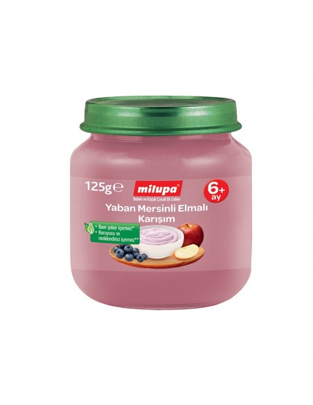 Milupa Yaban Mersinli Elma Karışımı 125 gr