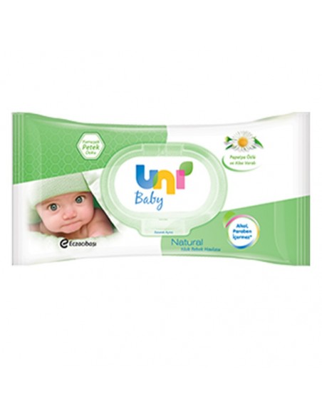 Uni baby Natural Islak Pamuk Mendil 56'lı