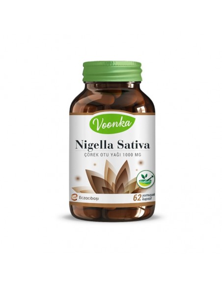 Voonka Nigella Sativa Çörekotu Yağı 62 Kapsül