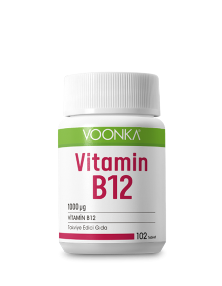 Voonka Vitamin B12 İçerikli Takviye Edici Gıda 102 Tablet