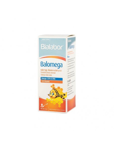 Biolabor Balomega Ballı Vitaminli Omega 3 Şurubu 200 ml