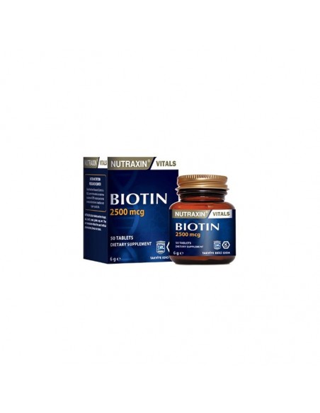 Nutraxin Biotin 2500mcg 50 Tablet