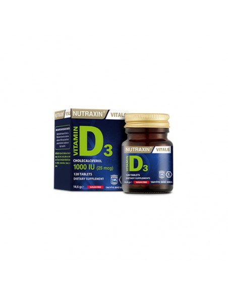 Nutraxin Vitamin D3 1000 IU 120 Tablet