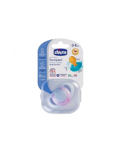 Chicco Physio Tekli Kauçuk Emzik Kız 0 - 6 Ay