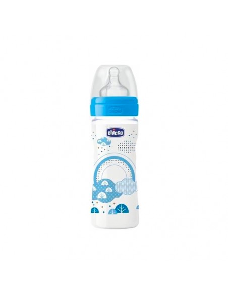 Chicco Silikon Emzikli Akış Ayarlı PP Biberon 250 ml - 2 Ay+