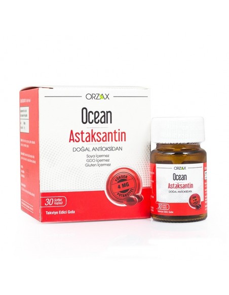 Ocean Astaksantin Doğal Antioksidan 30 Kapsül