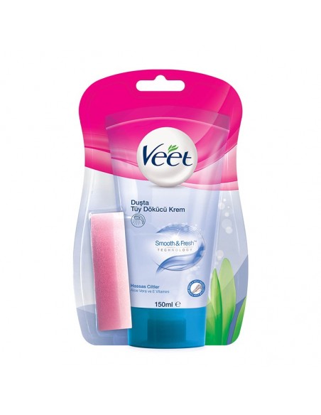 Veet Duşta Tüy Dökücü Krem  150ml - Hassas Ciltler