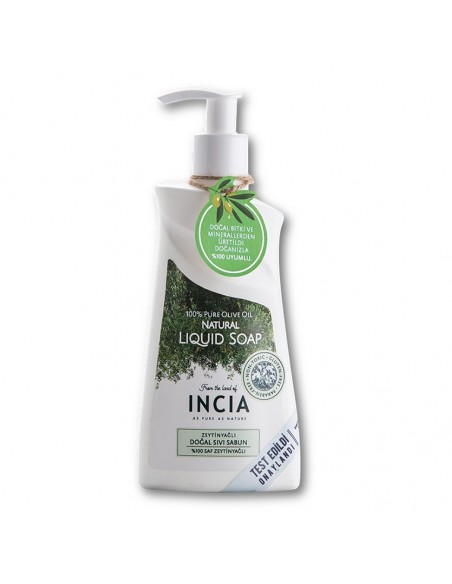 Incia Liquid Soap 250 ml Doğal Zeytinyağlı Sıvı Sabun