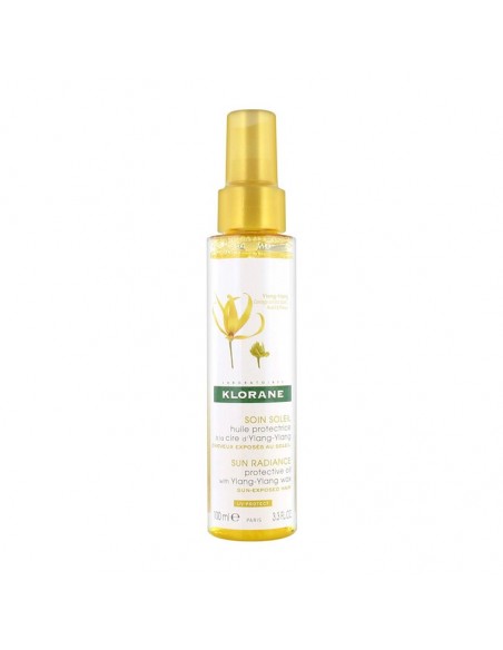 Klorane Ylang Ylang Sun Radiance Protective Oil 100 ml Ylang Ylang Ekstreli Güneş Saç Bakım Yağı