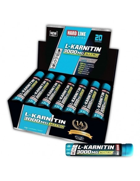 Hardline L-Karnitin Matrix 3000 mg 20 Adet