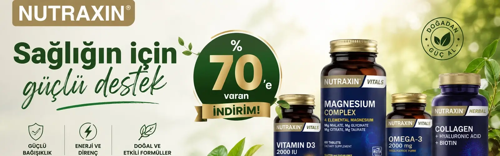 Nutraxin ile Sağlığın için güçlü destek