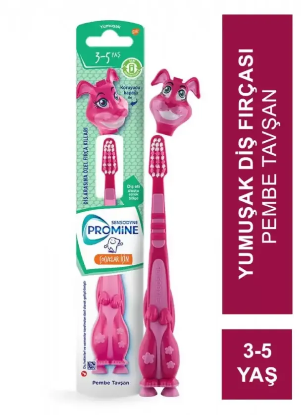 Sensodyne Promine Kids 3-5 Yaş Diş Fırçası - Yumuşak - Pembe Tavşan -