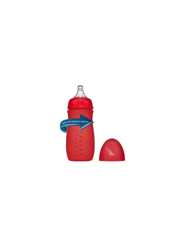Bebedor Isıya Duyarlı Renk Değiştiren Cam Biberon 260 ml 52302