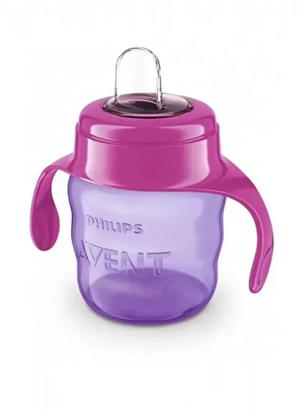 Philips Avent Slikon Uçlu PP Damlatmaz Bardak 6+ Ay 200 ml - Kız - SCF551-03 -