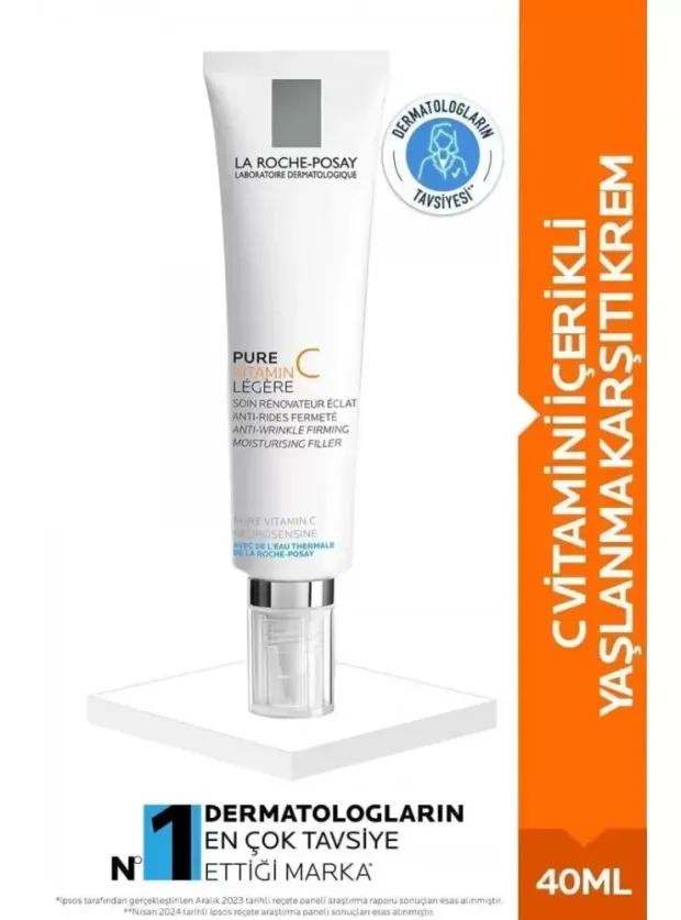 La Roche Posay Pure Vitamin C Light Cream - Karma Ciltler için Yaşlanma Karşıtı Krem - 40 ml