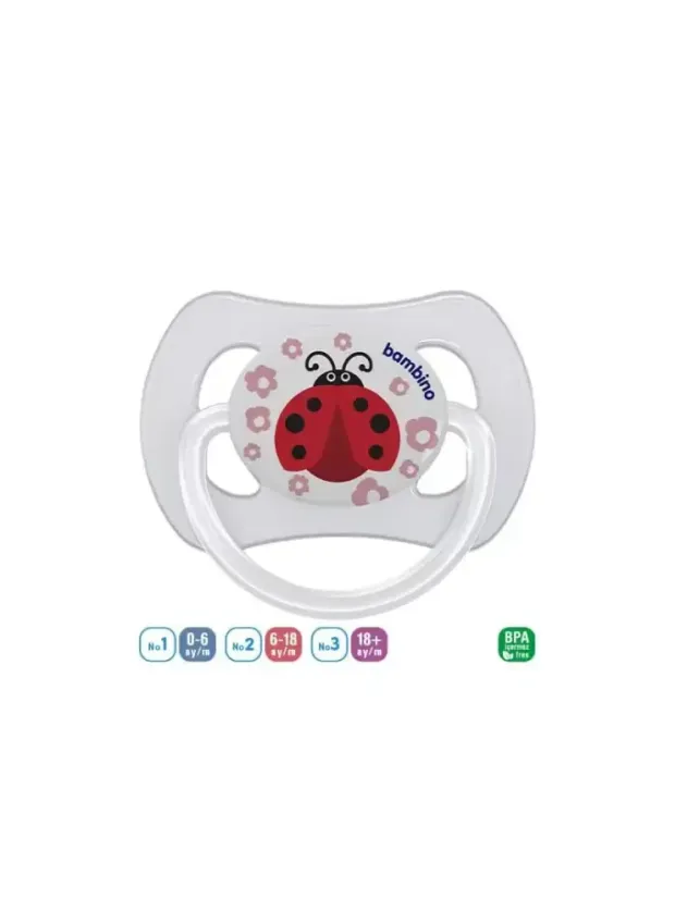 Bambino Desenli Kelebek Damaklı Emzik 6-18 Ay - P2503 -