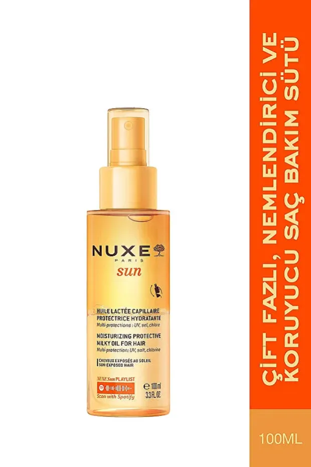 Nuxe Sun Huile Moisturising Protective Milky Oil 100 ml Nemlendirici ve Koruyucu Saç Bakım Sütü