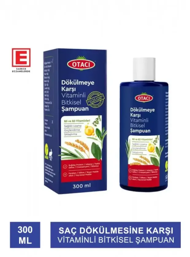 Otacı Dökülmeye Karşı Vitaminli Bitkisel Şampuan 300 ml