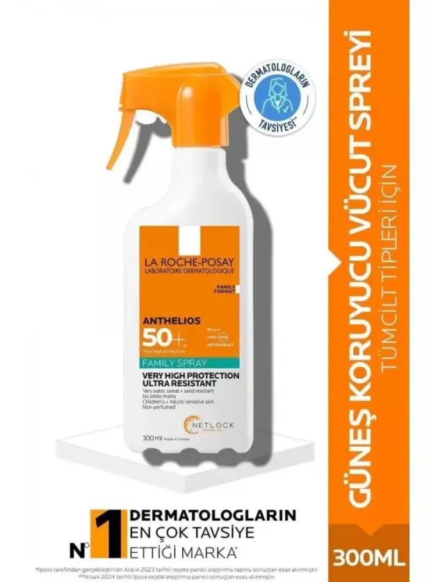 La Roche Posay Anthelios Family Spray - Yüz ve Vücut Güneş Spreyi 300 ml