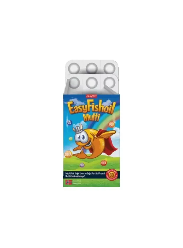 EasyFishoil Multi Omega 3 30 Çiğnenebilir Jel Tablet