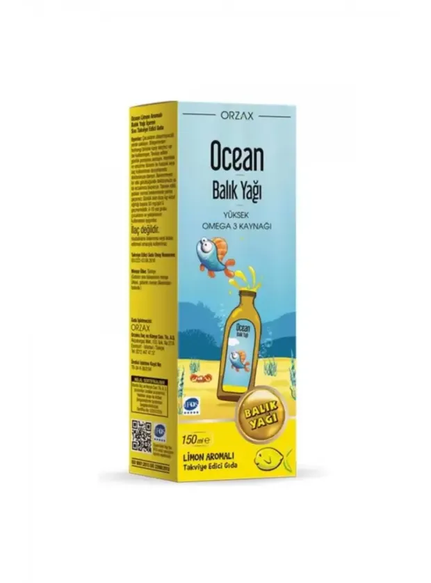 Ocean Balık Yağı Şurubu Limon Aromalı 150ml