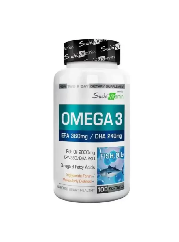 Suda Vitamin Omega 3 100 Yumuşak Kapsül