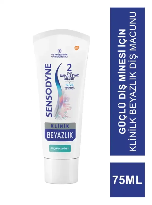 Sensodyne Klinik Beyazlık Güçlü Diş Minesi Diş Macunu 75ml