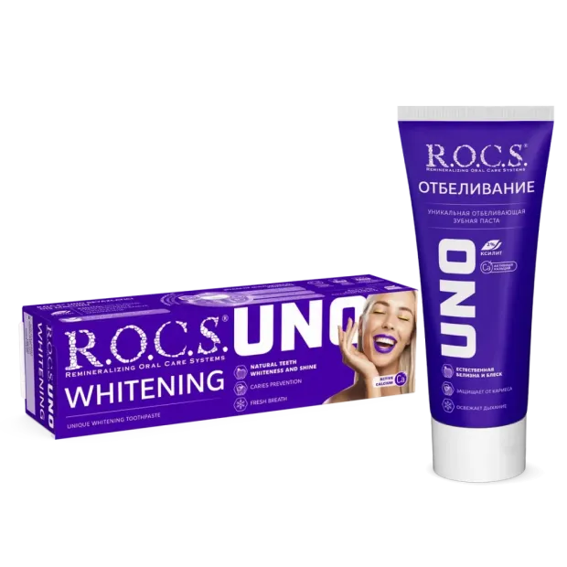 Rocs Uno Whitening - Hızlı Beyazlatıcı - Diş Macunu 60 ml