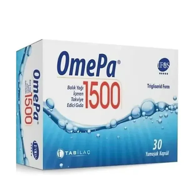 OmePa 1500 Balık Yağı İçeren Takviye Edici Gıda 30 Kapsül