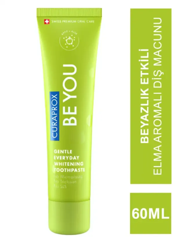 Curaprox Be You Beyazlatıcı - Elma - Alovera - Diş Macunu - Green 60 ml