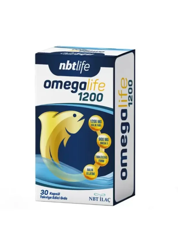 Nbt Life Omegalife 1200mg 30 Kapsül