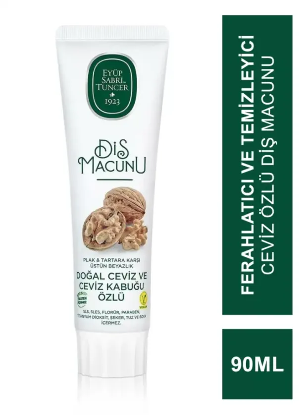Eyüp Sabri Tuncer Doğal Ceviz ve Ceviz Kabuğu Özlü Diş Macunu 90 ml