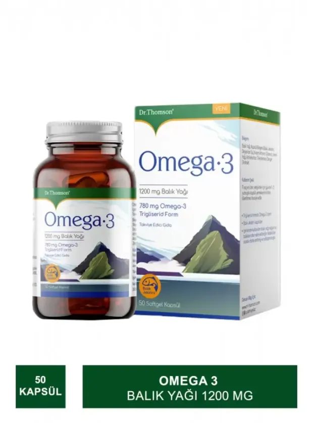 Dr. Thomson Omega 3 Balık Yağı 1200 mg 50 Kapsül