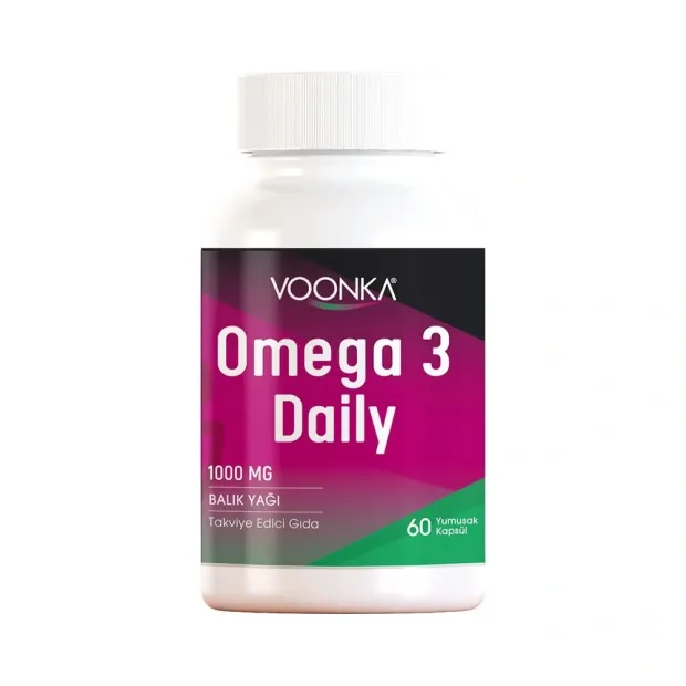 Voonka Omega 3 Daily 1000 mg 60 Yumuşak Kapsül