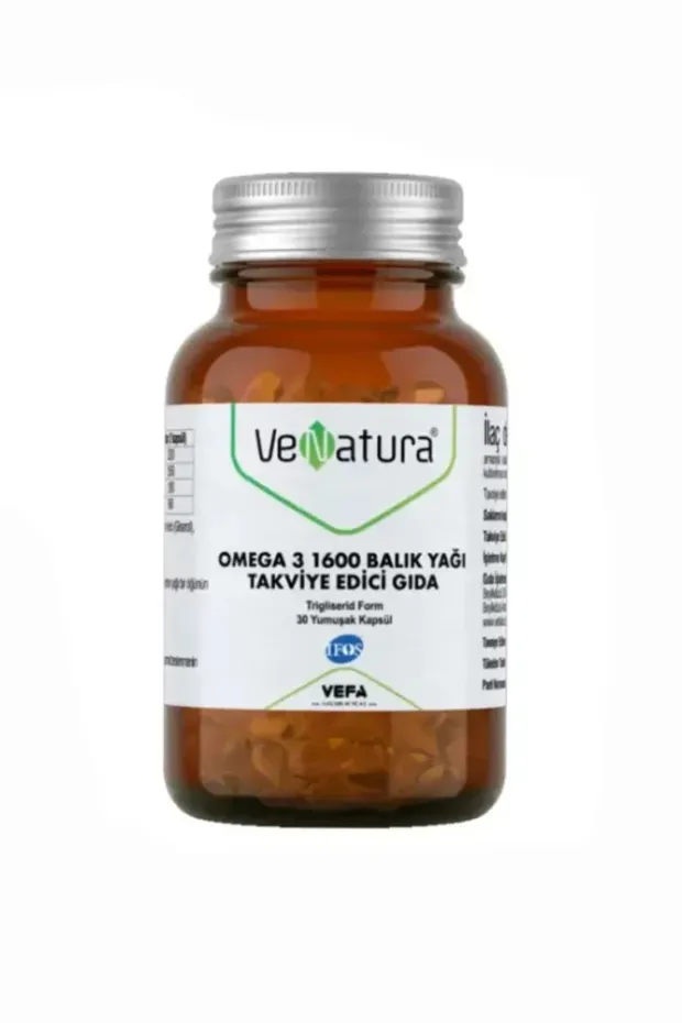 VeNatura Omega 3 1600 Balık Yağı 30 Yumuşak Kapsül