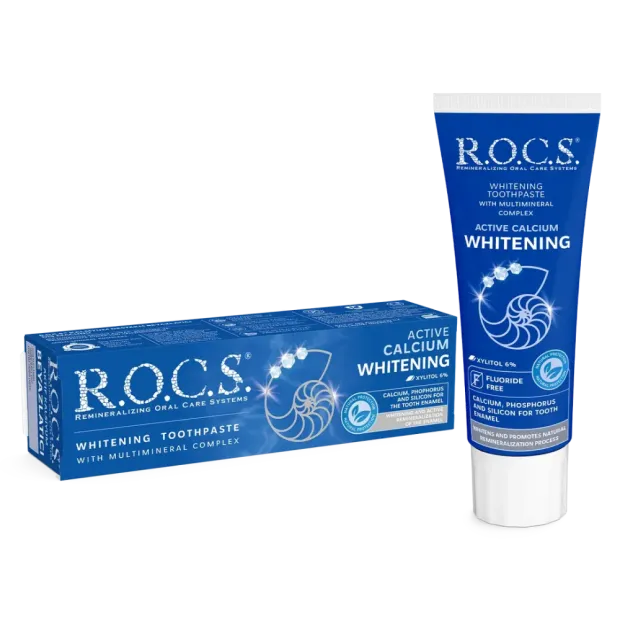 Rocs Aktif Kalsiyum Beyazlatıcı Diş Macunu 75 ml