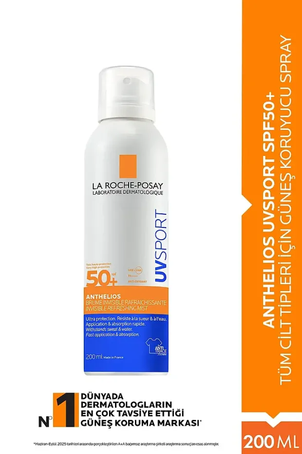 La Roche Posay Anthelios UVSPORT SPF50+ Güçlü Güneş Koruyucu Sprey 200 ml