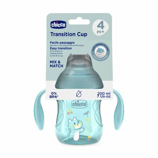 Chicco Transition Cup Geçiş Bardağı 4+ Ay Mavi