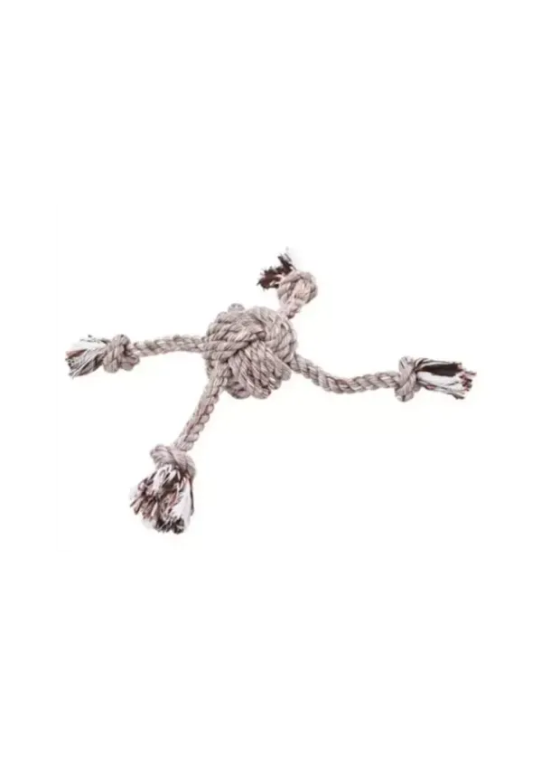 Pet Ing Halat İpli Kahverengi Köpek Oyuncağı 8X32cm