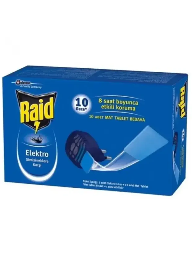 Raid Elektromat Isıtıcı + 10 Mat Bedava