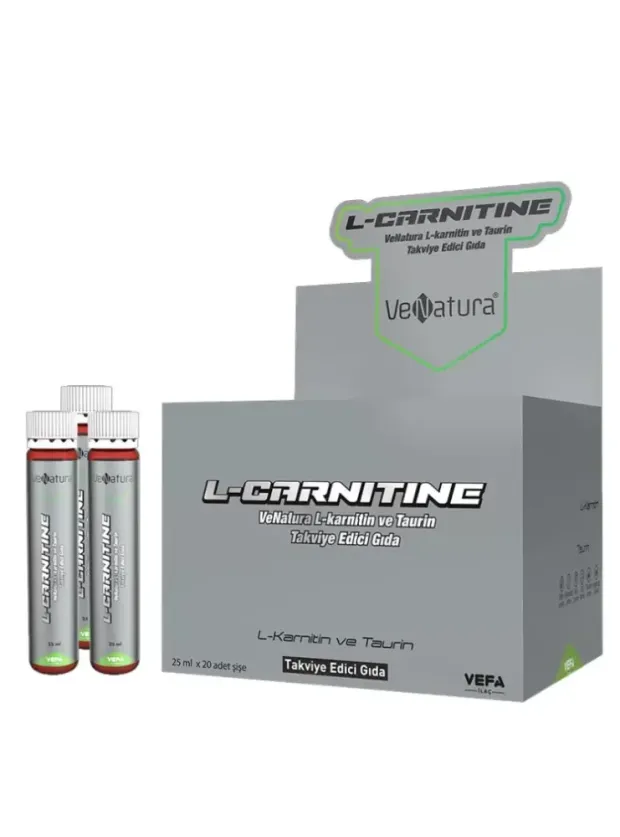 VeNatura L-karnitin ve Taurin Takviye Edici Gıda 25 ml x 20 adet Şişe