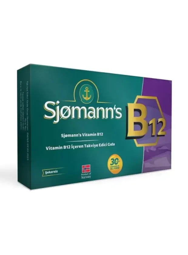 Sjomann's B12 30 Çiğnenebilir Jel Tablet