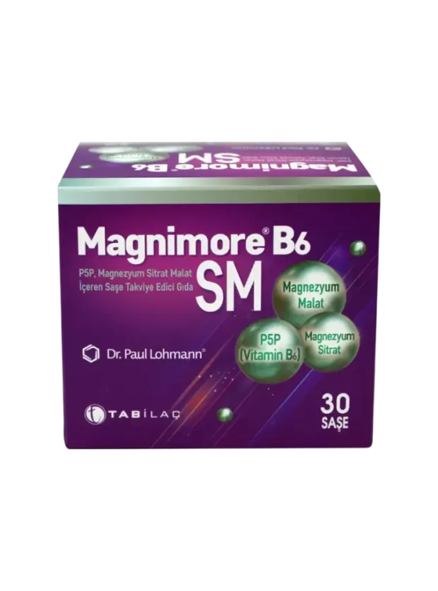 Magnimore B6 SM Takviye Edici Gıda 30 Şase