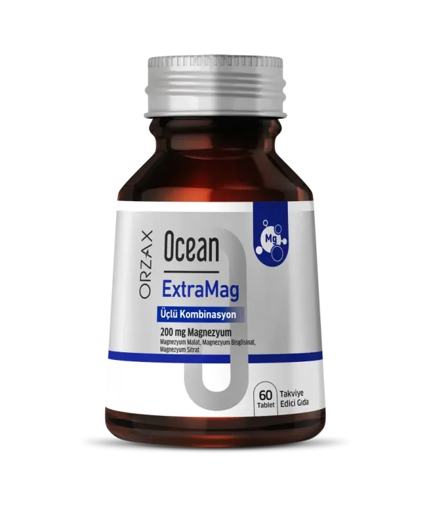 Ocean ExtraMag Üçlü Kombinasyon Takviye Edici Gıda 60 Tablet