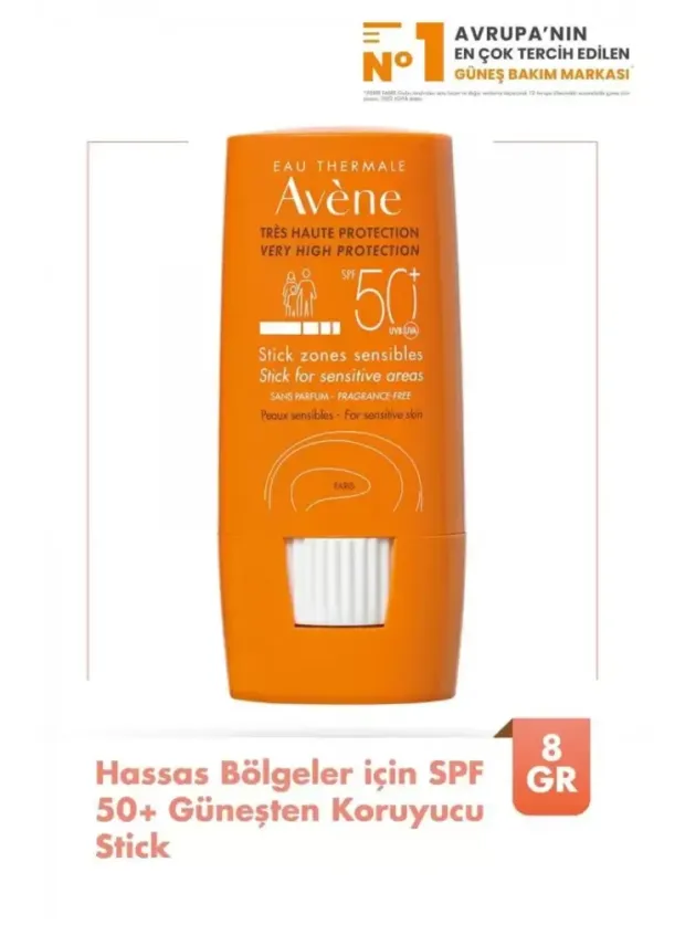 Avene Hassas Bölgeler için SPF 50+ Güneşten Koruyucu Stick 8 gr