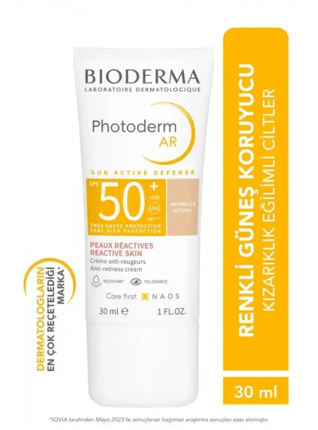 Bioderma Photoderm Ar Hassas, Rozalı Ciltler Yüksek Korumalı Renkli SPF50+ Güneş Kremi 30 ml