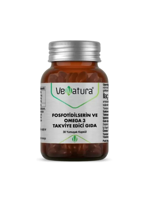 VeNatura Fosfotidilserin ve Omega 3 Takviye Edici Gıda 30 Yumuşak Kapsül
