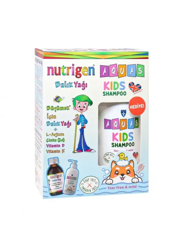 Nutrigen Balık Yağı 200 ml - Aquas Kids Şampuan Hediye -