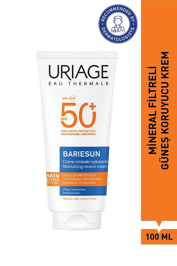 Uriage Bariesun Moisturizing Mineral Cream SPF50+ 100 ml