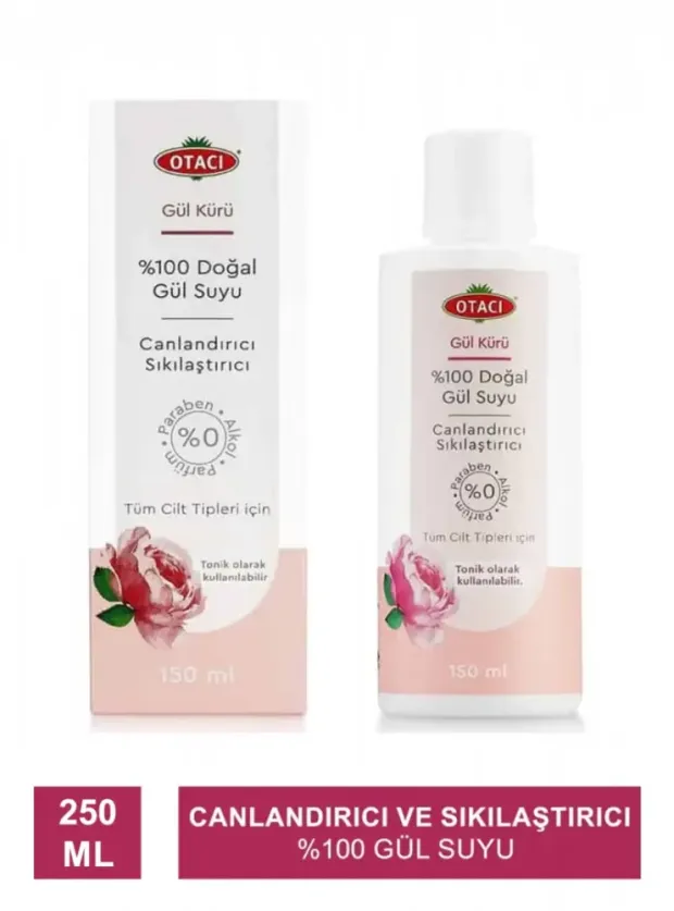 Otacı Gül Kürü Canlandırıcı & Sıkılaştırıcı Gül Suyu 250 ml
